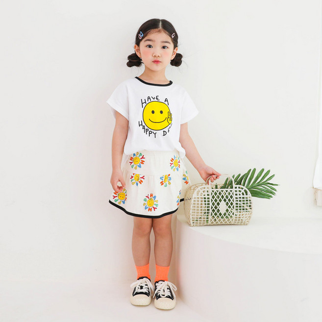 로로샤 여아용 통기성 노지아 상하의 세트