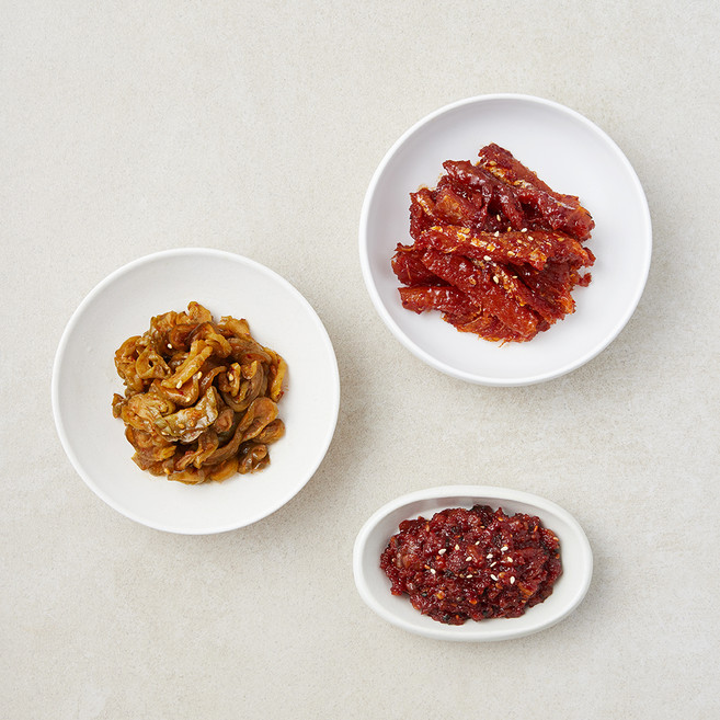 모두의집밥 한정식 반찬 씨앗젓갈 70g + 오이지무침 60g + 황태채무침 70g 세트, 1세트