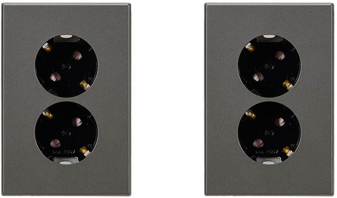 틸인스 2구 콘센트, 2개