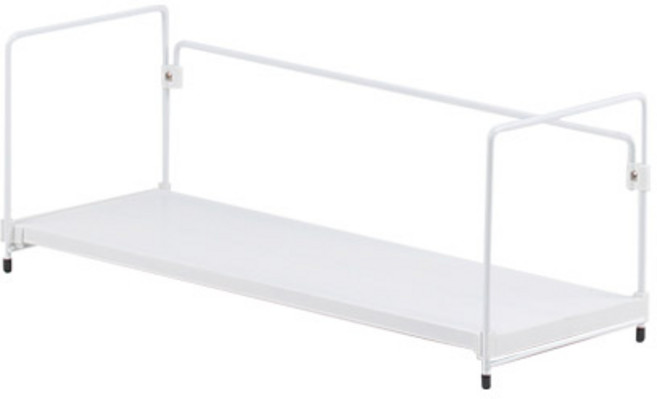 올리빙 멀티 슬림 철제 선반 600, 화이트, 1단