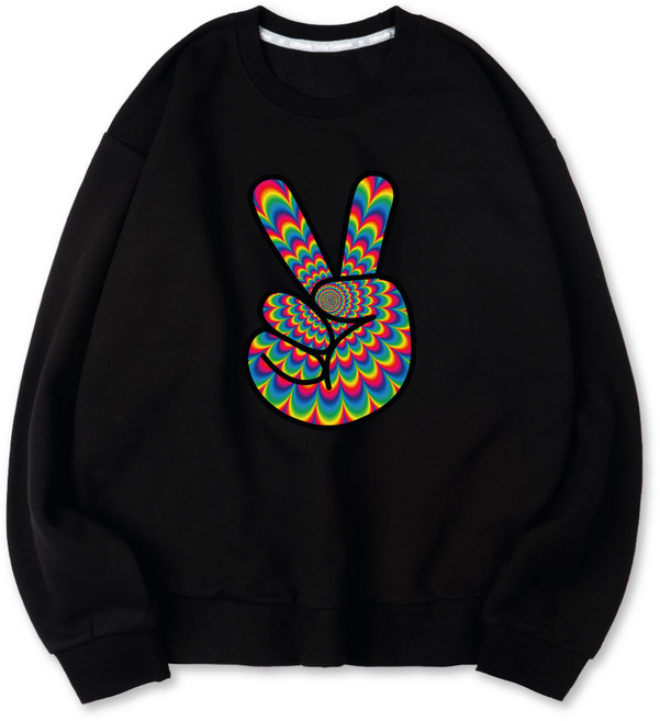 VENHIT Rainbow Art 特殊雙面布 大尺碼 半寬鬆版型 大學T