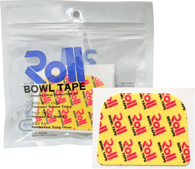 롤볼 중약지 리프팅 볼링 테이프, 옐로우, 1개
