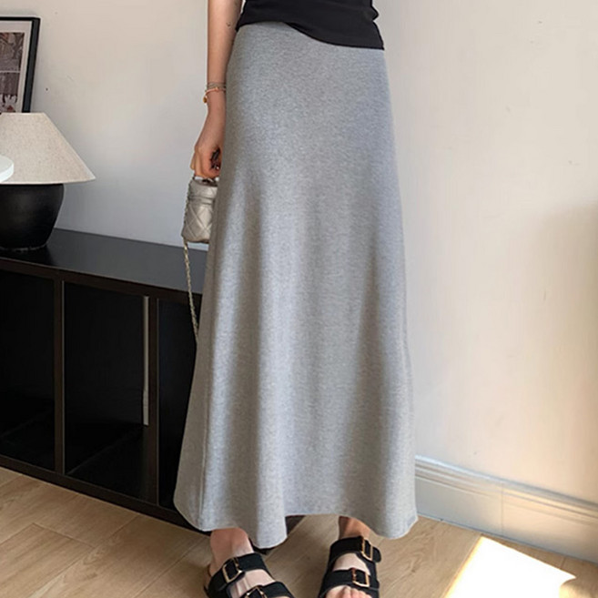 페이퍼먼츠 빅사이즈 빌루안 데일리 롱 스커트 11459