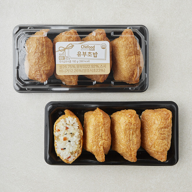 쉐푸드 유부초밥 4개입, 192g, 1개