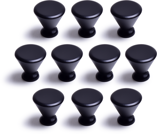 손잡이세상 멜로디 1구 가구손잡이 블랙, 10개