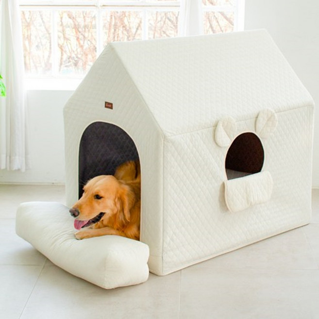 CHOCOPET house 第3代四季寵物狗屋 大型犬適用, 1個, 象牙白