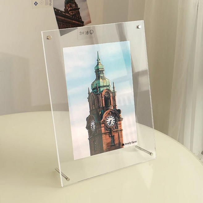 LOVELY FARM 註冊證 獎狀 展示框 壓克力相框, 1個, 透明