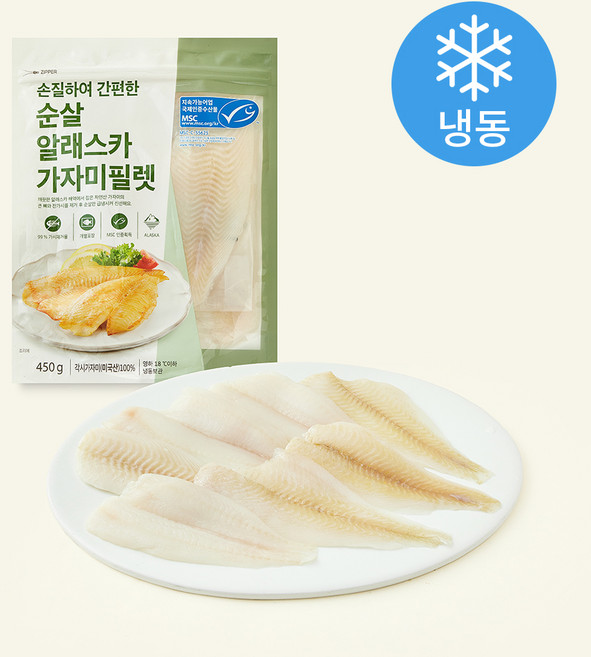 은하수산 MSC 순살 가자미 필렛 (냉동), 450g, 1개