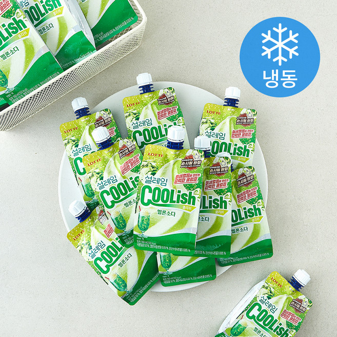 롯데웰푸드 설레임 쿨리쉬 멜론소다 아이스크림 (냉동), 24개, 1개입, 160ml
