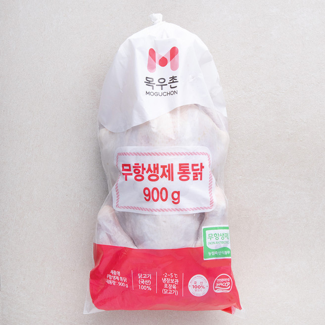 목우촌 무항생제 통닭 (냉장), 900g, 1개