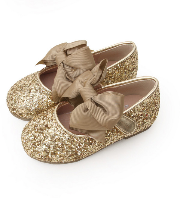 빔보빔바 여아용 글리터리본 플랫슈즈