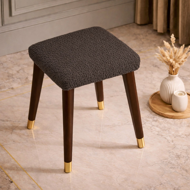 러빙랩 노베르 사각 밴딩 의자 커버, 다크브라운, 1개