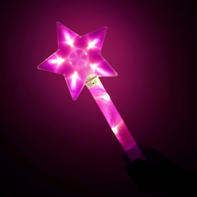 파티짱 LED 별봉, 핑크, 1개