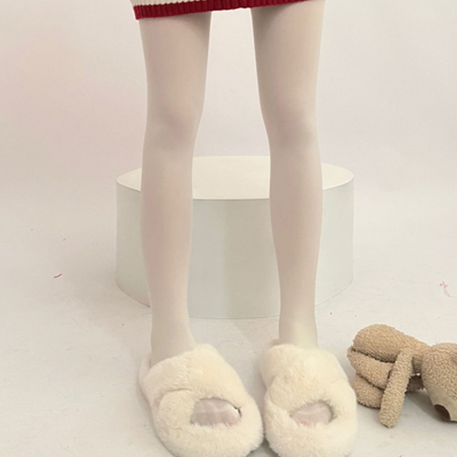 더시럽 여성용 단색 컬러풀 고탄력 팬티 스타킹