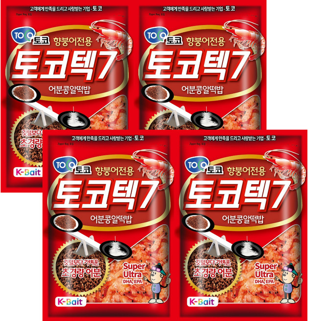 토코텍 7 항붕어전용 어분콩알떡밥, 4개