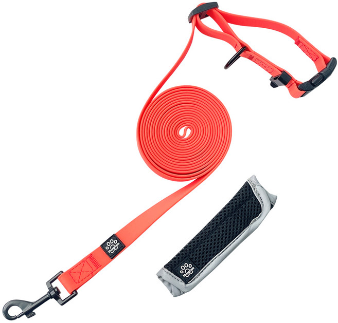 멍템 방수 핸즈프리 리드줄 3M 방수, 네온오렌지, 1개