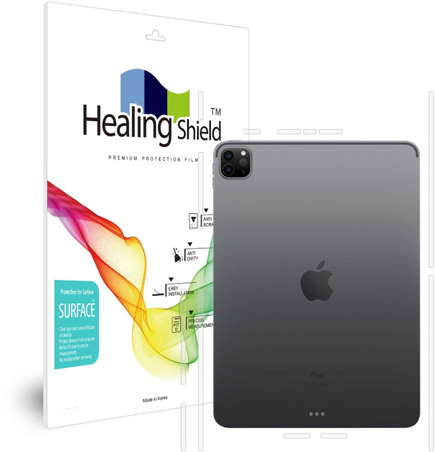 힐링쉴드 무광 태블릿 외부보호필름 측면 2p, 1세트