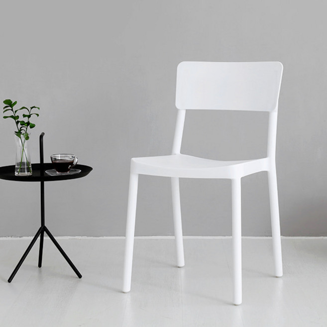 마켓비 MOSAN 의자 4p, 화이트, 4개