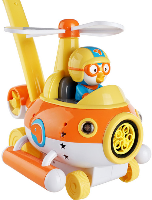 STAR TOY Pororo 兒童旋律直升機泡泡推車, 1個, 多色