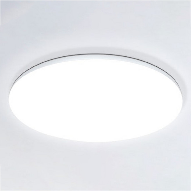 장수램프 LED 퓨어 원터치 원형방등 50w, 화이트