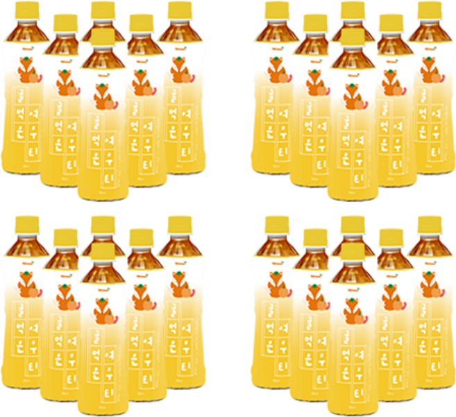 티트리트 귤먹은 여우티 페트, 24개, 500ml