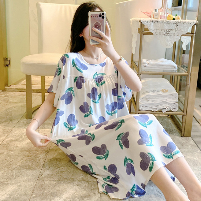 daysoy 可愛短袖孕婦居家連身裙