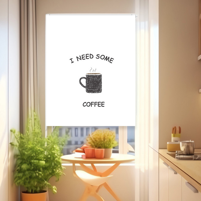 끌래망스 일상 풍경 암막원단 실사 롤스크린