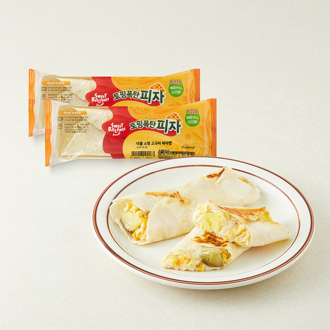 스윗밸런스 더블 스윗 고구마 피자랩, 105g, 2개