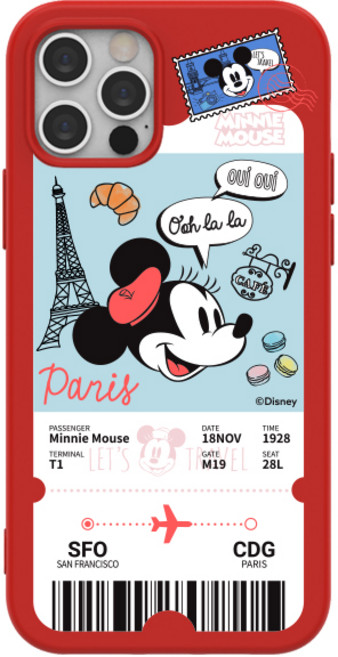 디즈니 시티 트래블 소프트 휴대폰 케이스