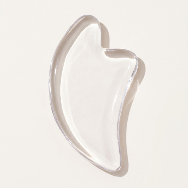 데이바이딥 전신 두피 페이스 경락 괄사 마사지기, 투명, 1개