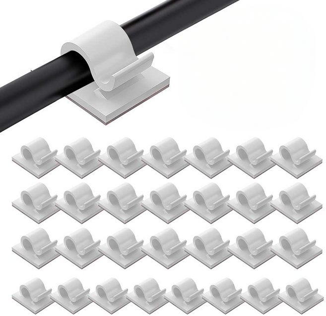 쥬롬 선 정리 고정 클립, 30개, 화이트