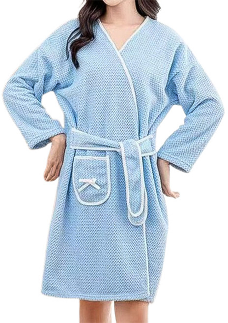 마켓피오 욕실 파스텔 긴소매 샤워가운, 타입3, 1개