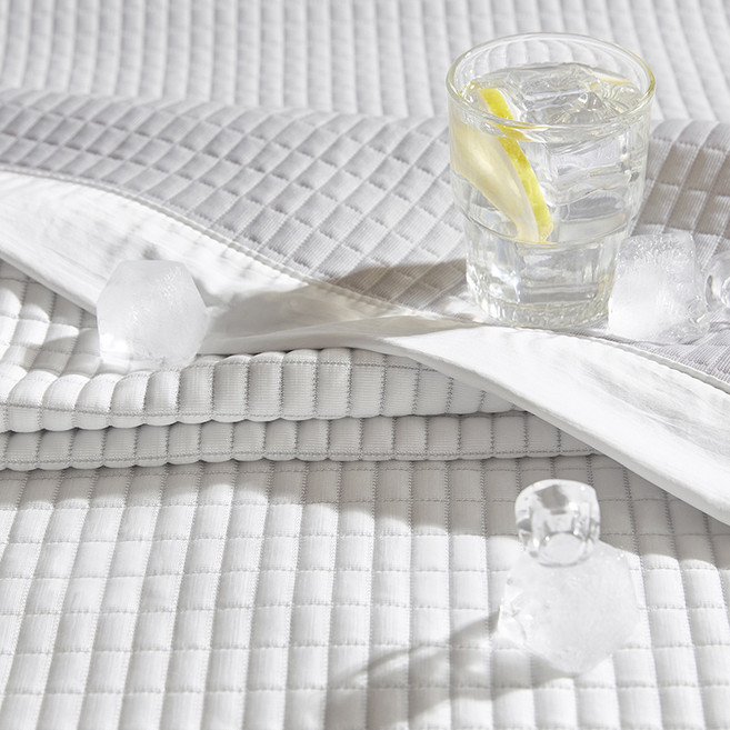 마틸라 하이퍼쿨맥스 냉감 삼중직 고정밴드 침대패드, 쿨화이트