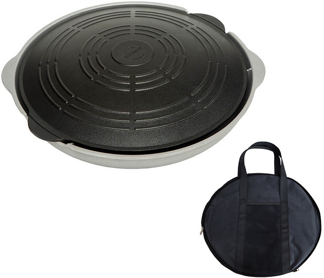 대디스타 양면 그리들 + 전용가방 세트, 33cm, 1개
