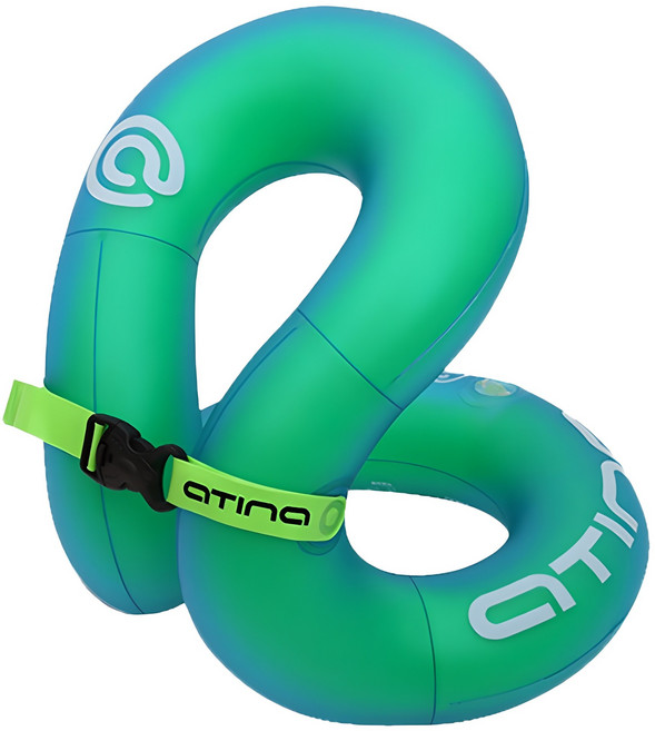 atina 頸部浮力背心 游泳輔助用品 ATN-811, 綠色
