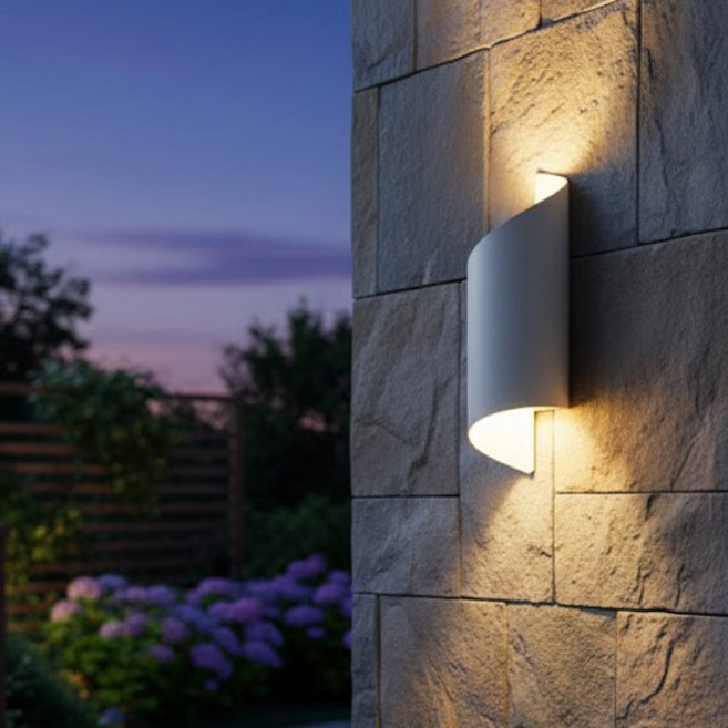 vittz LED 巧克力防水壁燈 10W, 白色