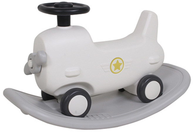 베이블퓨어리 3in 1 붕붕카 프로펠러흔들말 P0334, 화이트(P0334-4), 1개