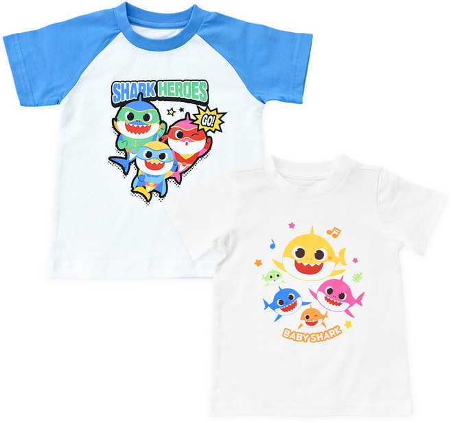 BABY&I 鯊魚寶寶短袖T恤2件組
