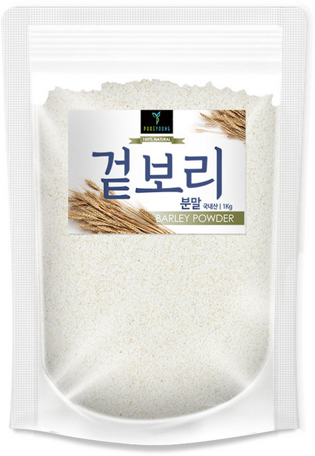 퓨어영 보리가루 분말, 1개, 1kg