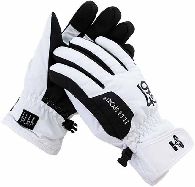 엘르 아동용 방한 스키 보드 장갑 양손착용 EJ2304, 화이트, 1개