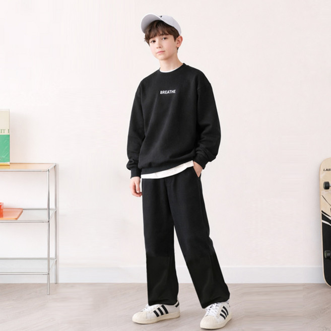 나나주니 아동용 브레스 상의 + 와이드 바지 세트