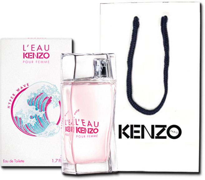 겐조 뿌르 팜므 하이퍼 웨이브 EDT 50ml + 겐조 쇼핑백, 30ml, 1세트