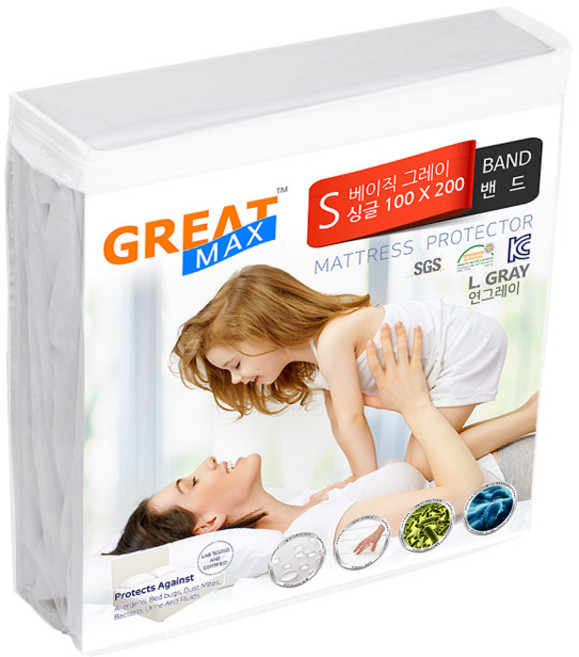 이투스 매트리스 방수커버 베이직 1면 방수 밴드형