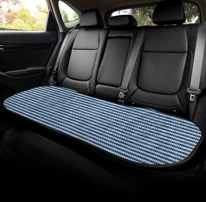 카이프 3D 매쉬 통풍 3인방석, 블루, 1개