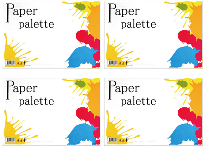 全松商社 紙製調色盤 A4 25張, 4本