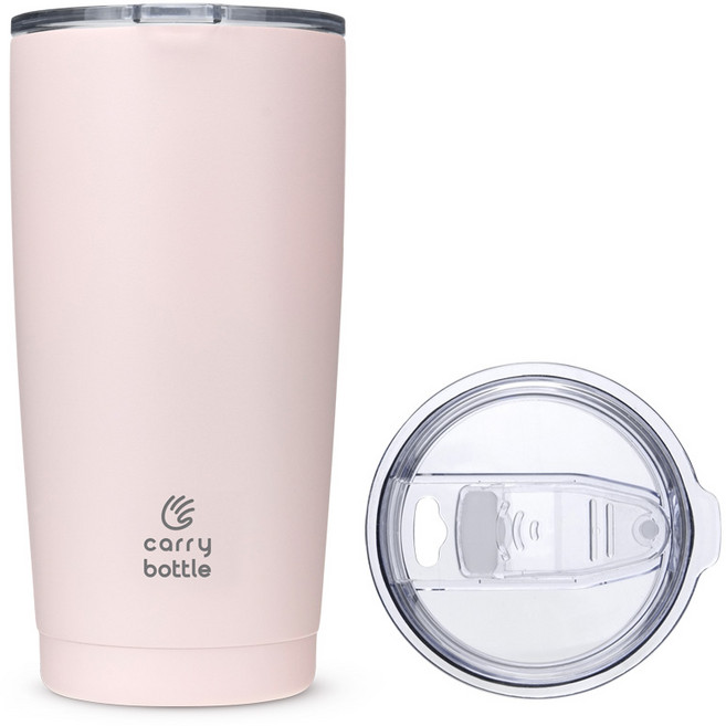 캐리보틀 스탠다드 스테인레스 보온보냉 텀블러, 핑크, 600ml, 1개