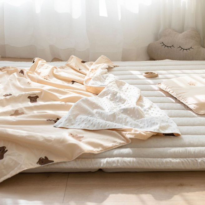 비비엔다 유아용 모달 극세사 블랭킷, 브라우니베어