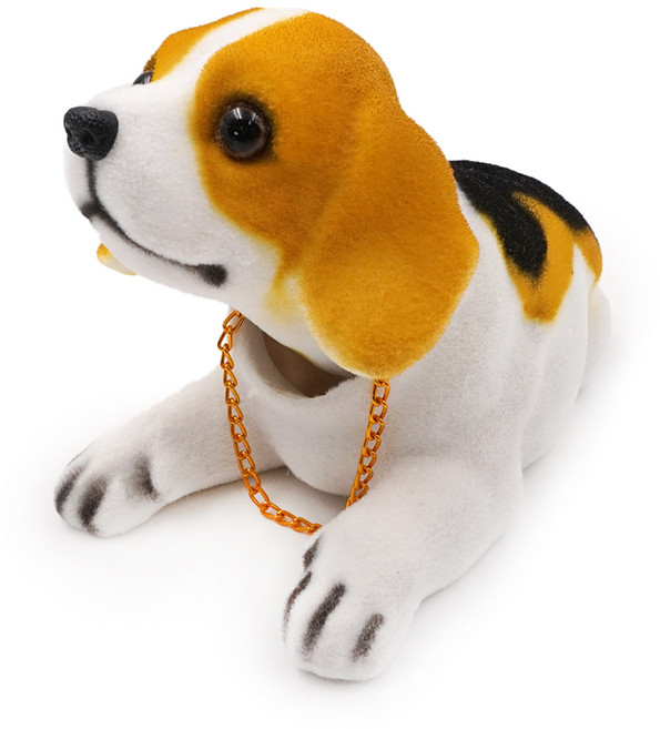 삼에스 차량용 강아지 노호혼 장식, 비글, 1개