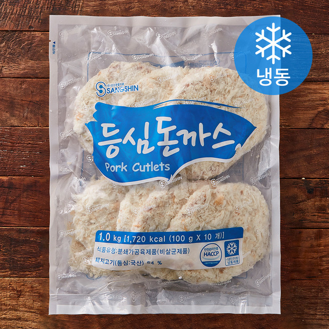 상신 돼지고기 등심돈까스 10개입 (냉동), 1kg, 1개