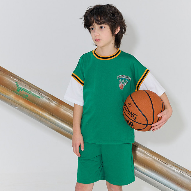 페퍼즐 바스켓볼 플레이 상하의 세트